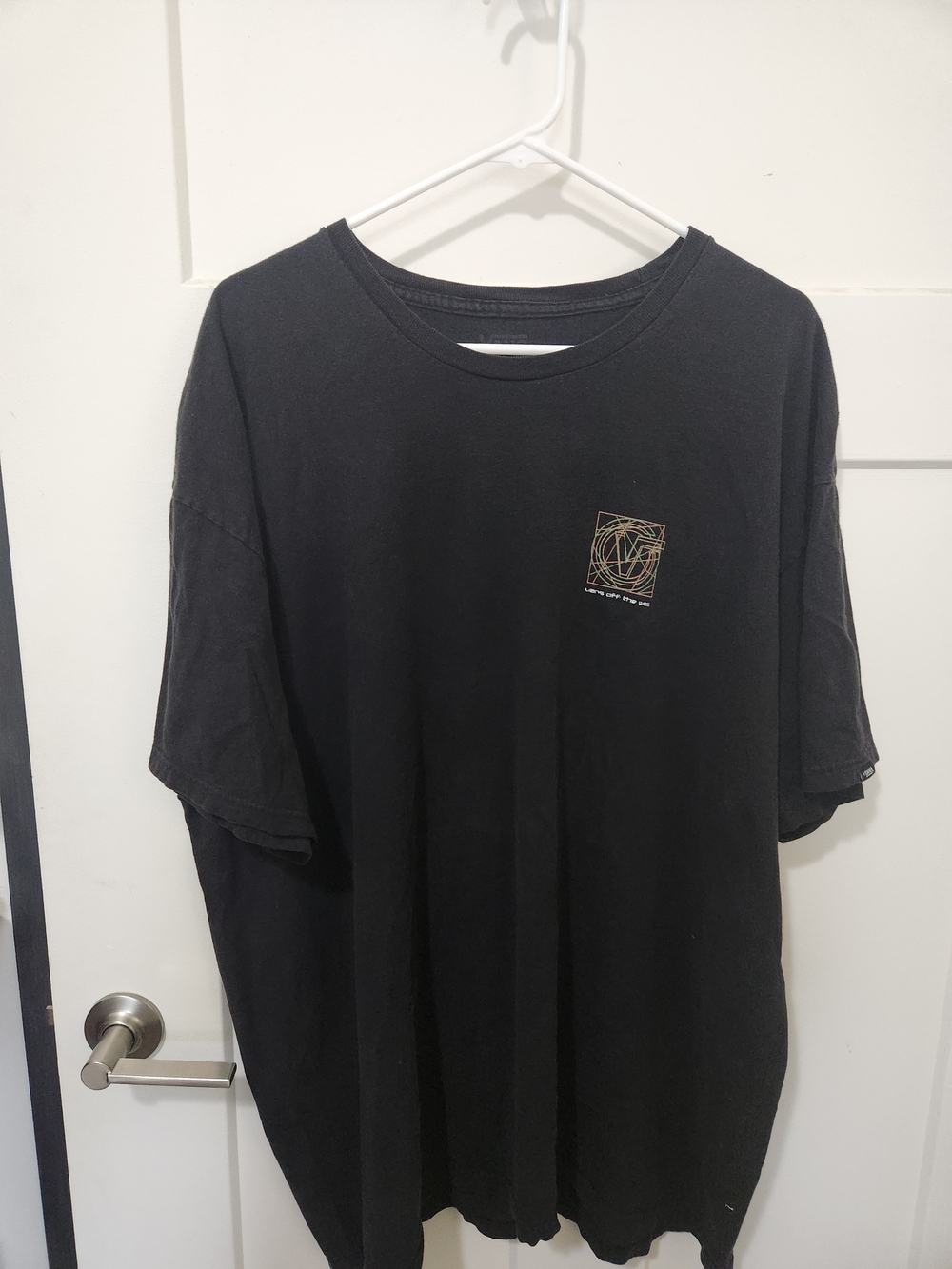 Vans Men's Black Graphic Short-Sleeve T-Shirt Size XXL